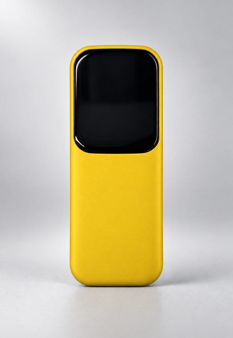 Key Fob in lemon yellow