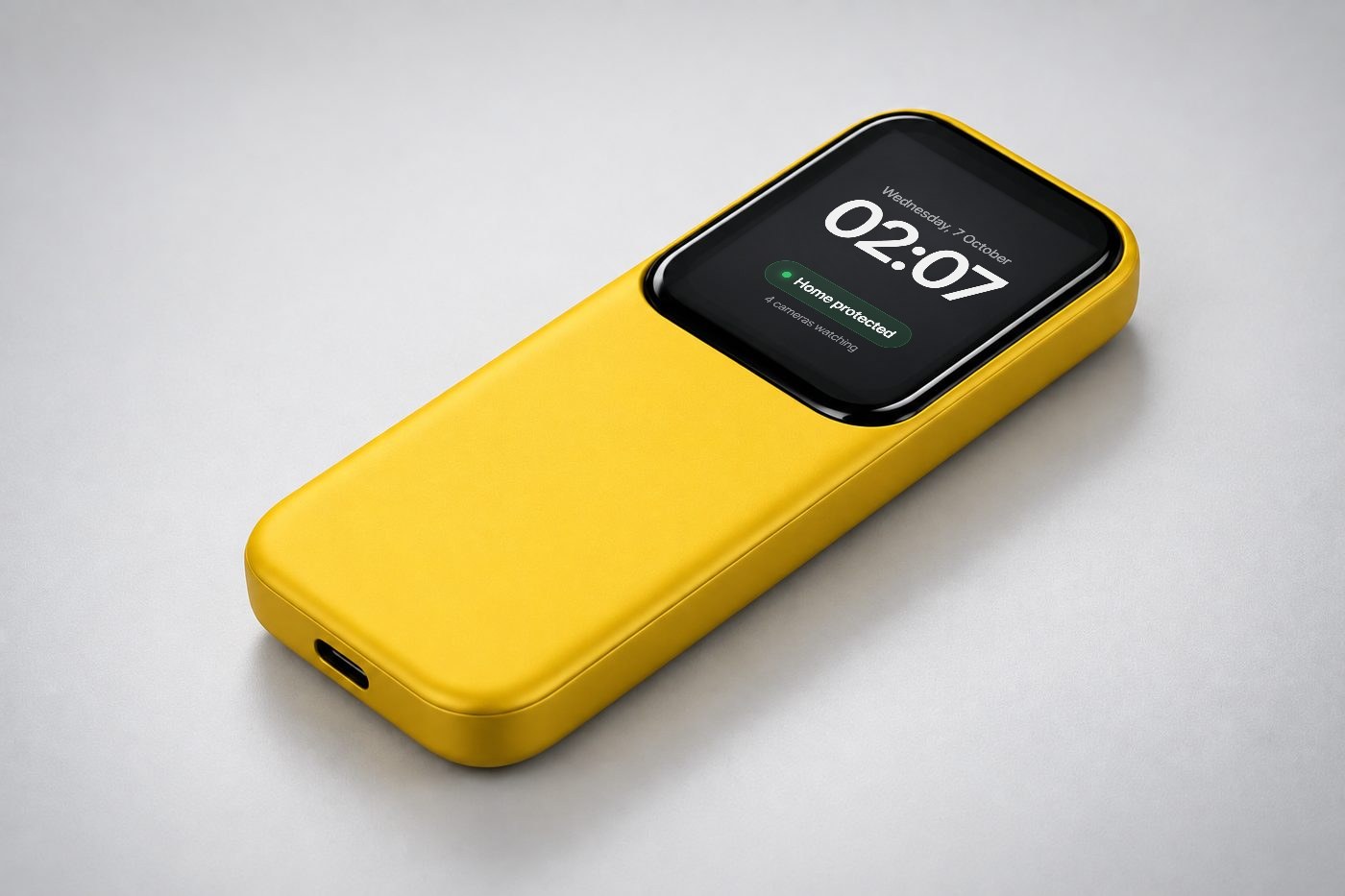 SentinelX smart key fob in yellow