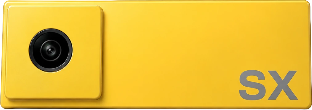 SentinelX SX Camera in lemon yellow